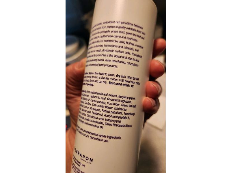 Theraderm Nupeel Natural Enzyme Peel, 16 fl oz/480 mL
