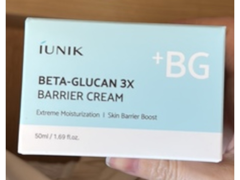 Iunik Beta-Glucan 3X Barrier Cream, 1.69 fl oz/50 mL