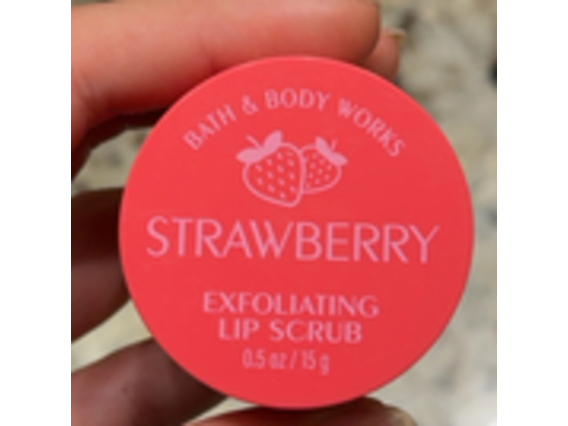 Bath & Body Works Exfoliating Lip Scrub, Strawberry, 0.5 oz/15 g