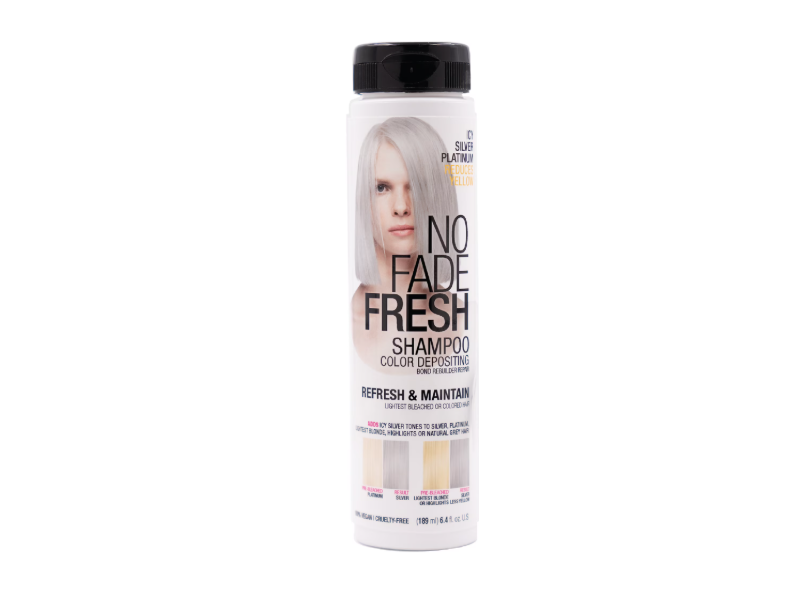 No Fade Fresh Color Depositing Shampoo, Icy Silver Platinum, 6.4 fl oz/189 mL