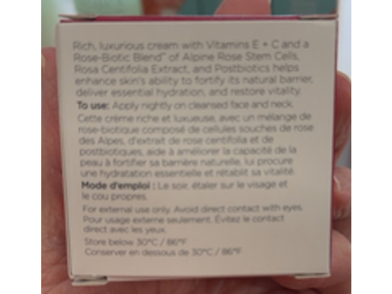 Andalou Naturals 1000 Roses Fortifying Night Cream, Rose Biotic Blend, 1.7 oz/50 g