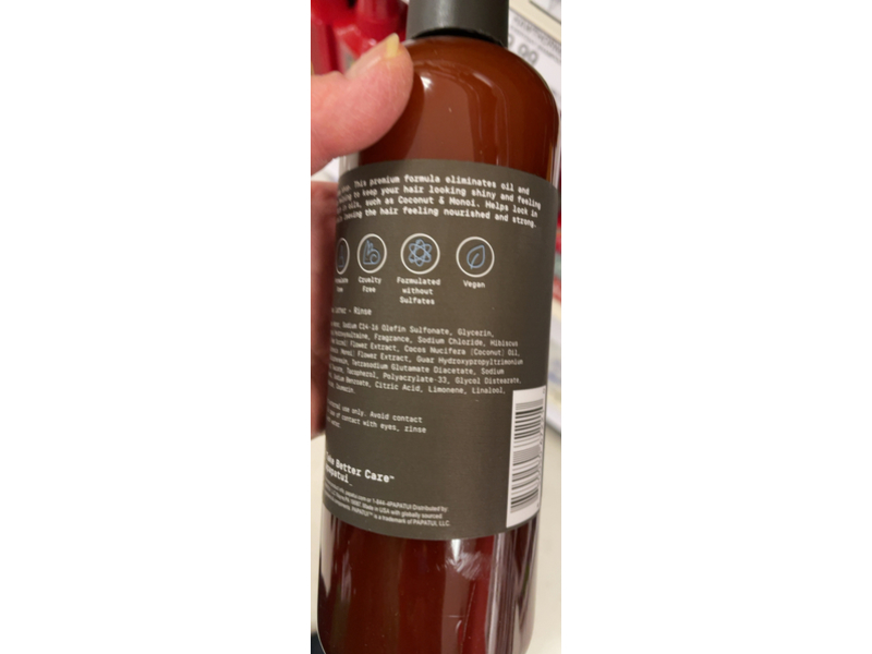 Papatui Nourishing Shampoo + Conditioner, Lush Coconut, 18 fl oz/532 mL