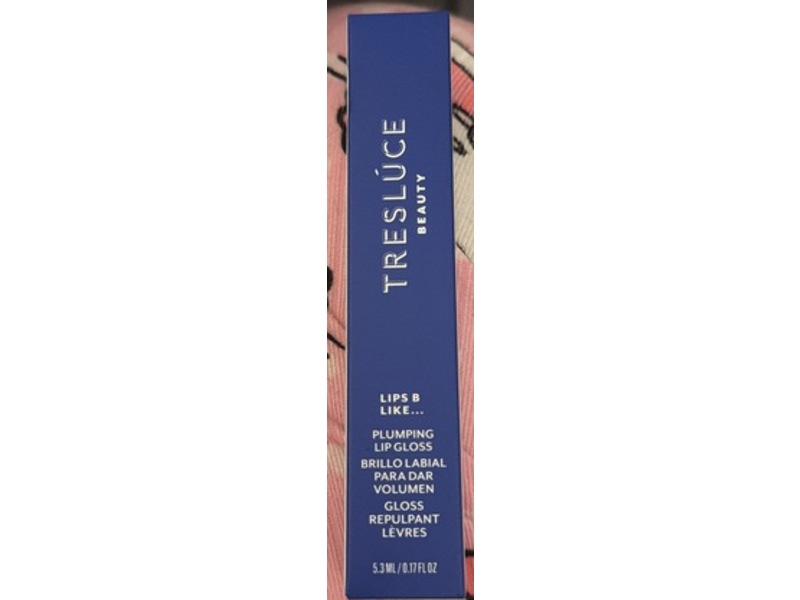 Tresluce Beauty Lips B Like... Plumping Lip Gloss, Dazzling, 0.17 fl oz/5.3 mL