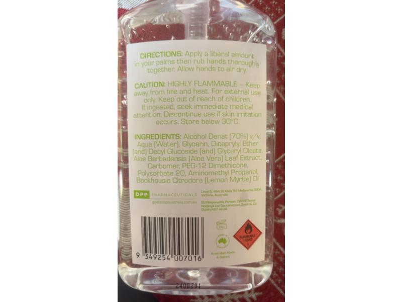 Goat Antibacterial Hand Sanitizer, 20.2 fl oz/600 mL