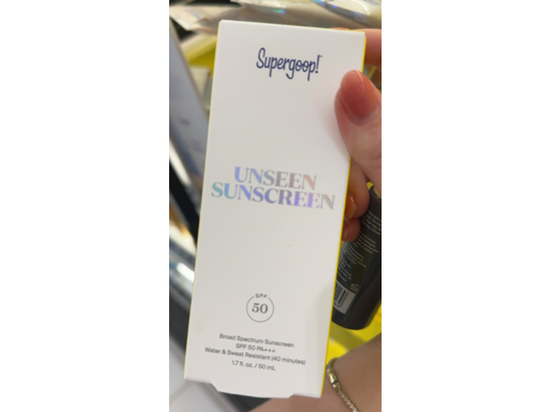 Supergoop Unseen Sunscreeen Lotion, SPF 50 PA+++, 1.7 fl oz/50 mL