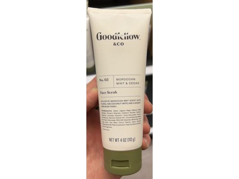 Goodfellow & Co No. 03 Face Scrub, Moroccan Mint & Cedar, 4 oz/113 g