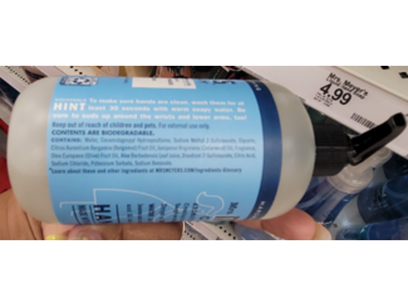 Mrs. Meyer's Clean Day Hand Soap, Rain Water Scent, 12.5 fl oz/376 mL