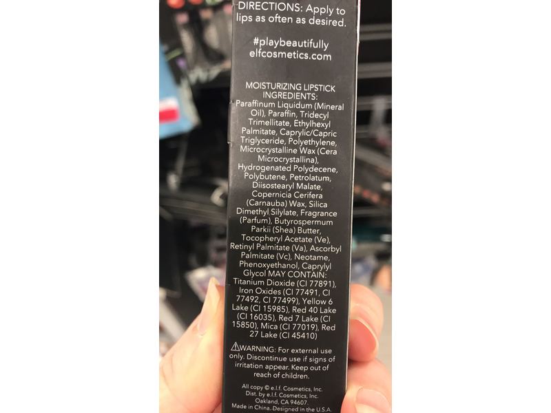 E.l.f. Moisturizing Lipstick Party in The Buff, 0.11 Ounce