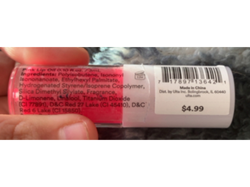 Sweet And Shimmer Lip Oil, Pink, 0.10 fl oz/3 mL