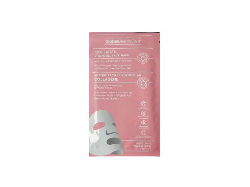 Global Beauty Care Collagen Hydrogel Face Mask, 1 oz/30 g