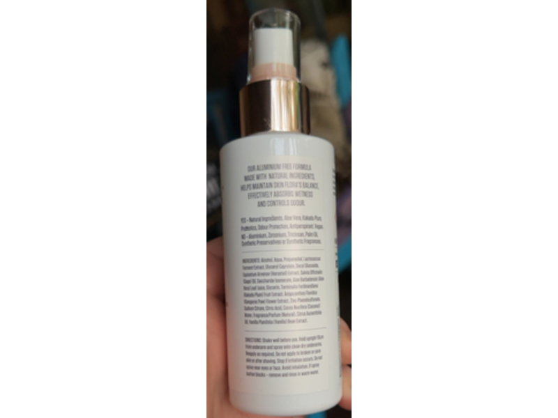 Myaura Antipersipirant Spray, Natural Coconut Vanilla, 125 mL