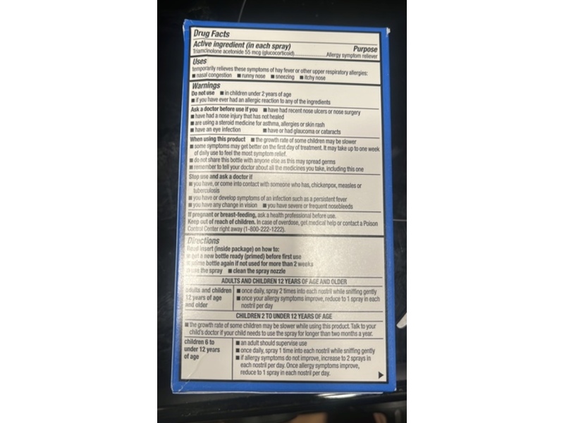 Up & Up Triamcinolone Acetonide Nasal Allergy Spray, 0.57 fl oz/16.9 mL