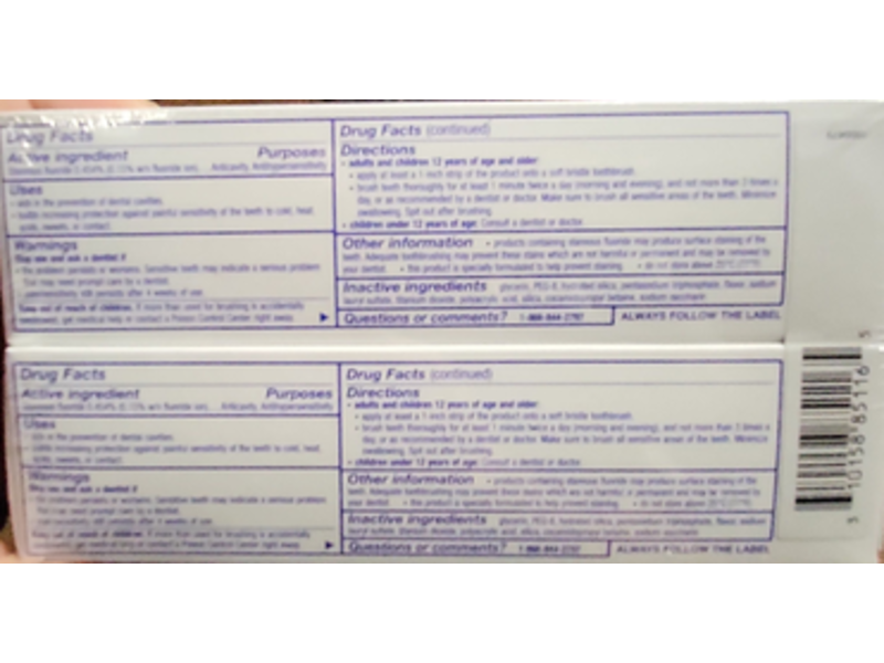 Sensodyne Fluoride Toothpaste, Repair & Protect, 3.4 oz, Pack Of 2