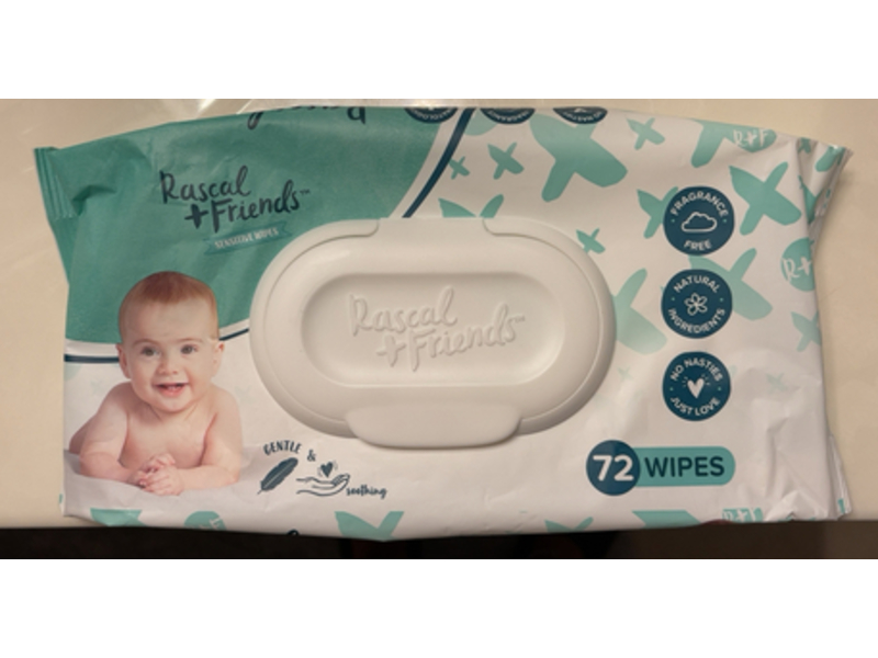 Rascal + Friends Gentle & Soothing Sensitive Baby Wipes, 75 Counts