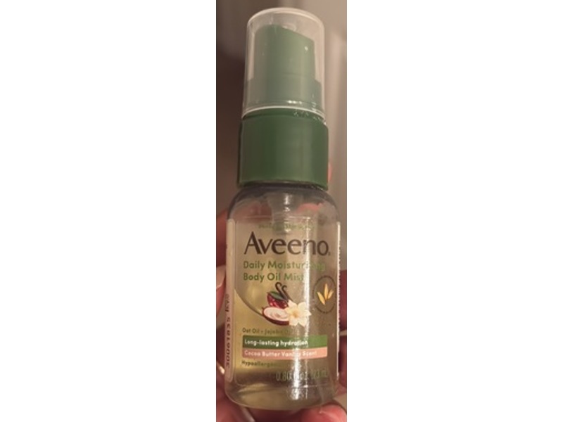 Aveeno Daily Moisturizing Body Oil Mist, Oat Oil + Jojoba Oil, 0.80 fl oz/23 mL