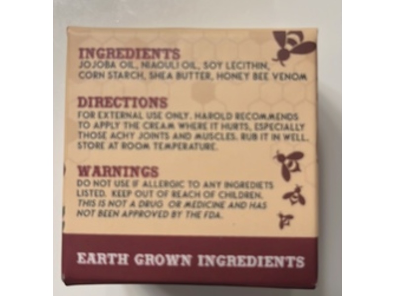 Harold's Famous Bee Cream, 1 fl oz