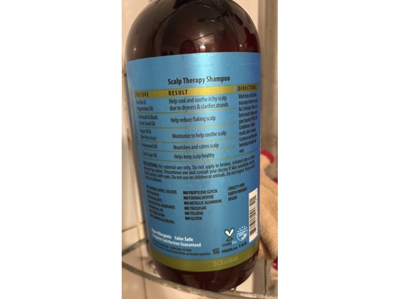 Pura D'or Scalp Therapy Shampoo, 24 fl oz/709 mL