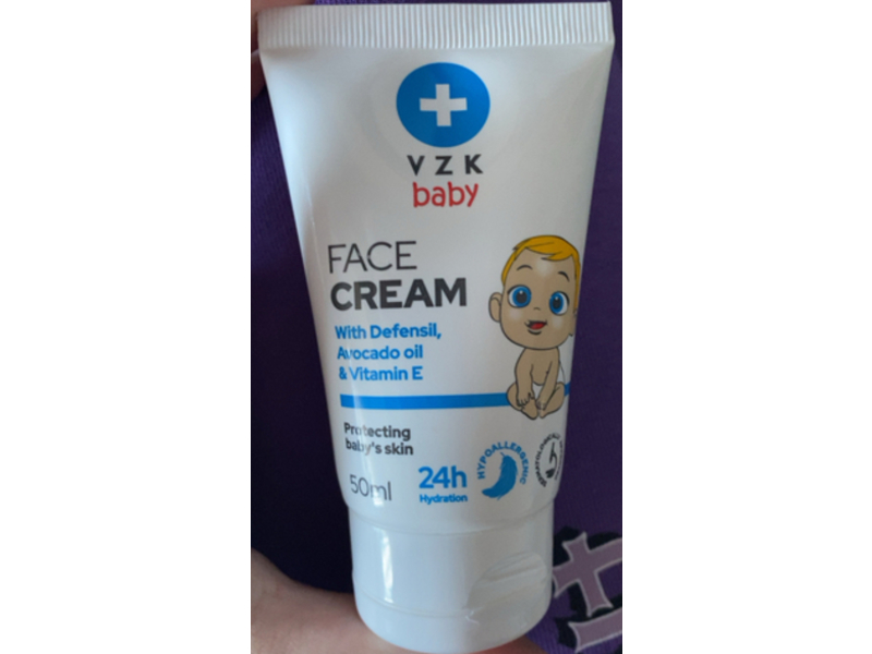 V Z K Laboratory Baby Face Cream, Defensil, Avocardo Oil &Vitamin E, 50 mL