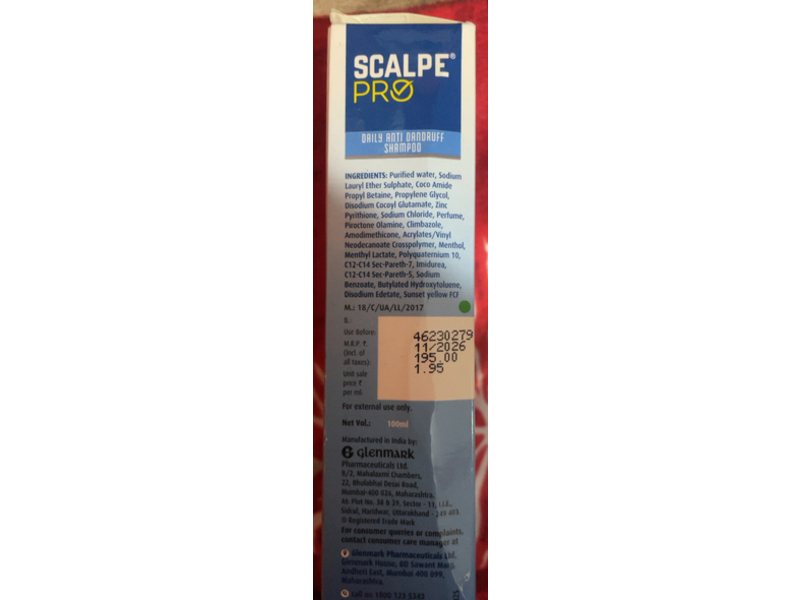 Scalpe Pro Daily Anti-Dandruff Shampoo, 110 mL