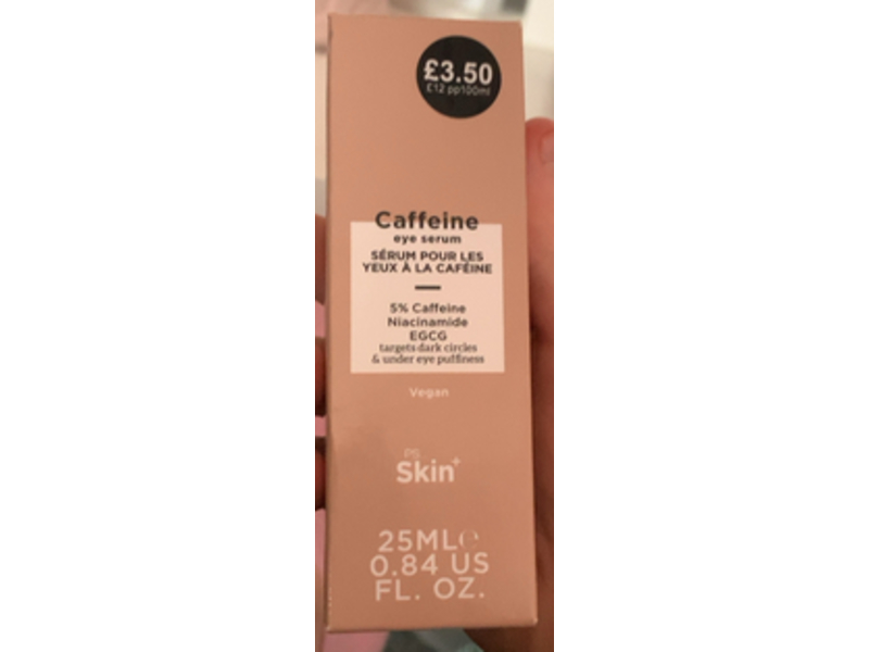 Ps Skin Caffeine Eye Serum, 0.84 fl oz/25 mL
