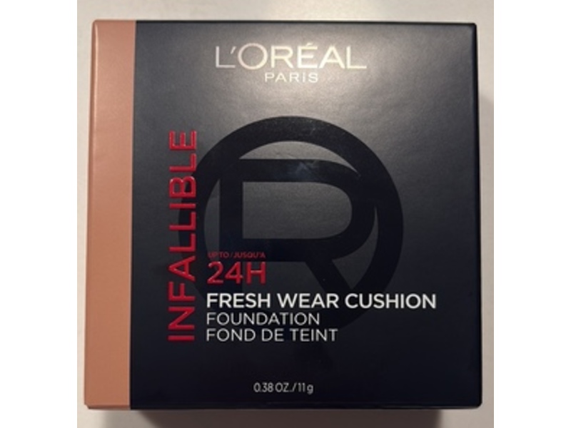 L'Oréal Paris Infallible 24H Fresh Wear Cushion Foundation, 253 Warm, 0.38 oz/11 g