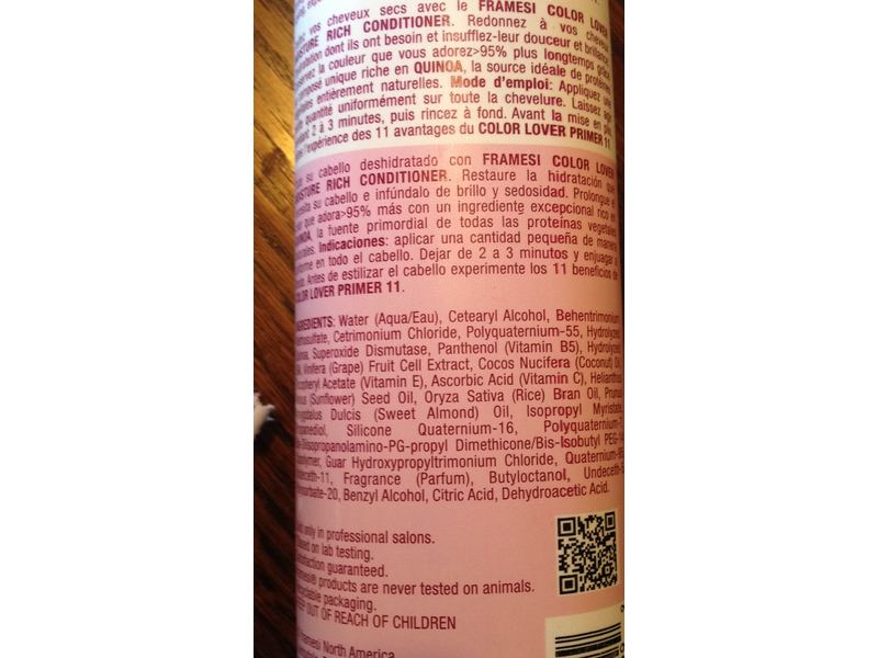 Framesi Color Lover Moisture Rich Conditioner, 16.9 fl oz/500 mL