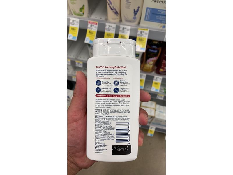 CeraVe Eczema Soothing Body Wash, 10 fl oz