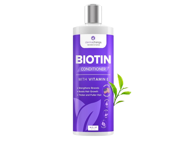DermaChange Biotin Conditioner, Vitamin E, 16 fl oz/473 mL
