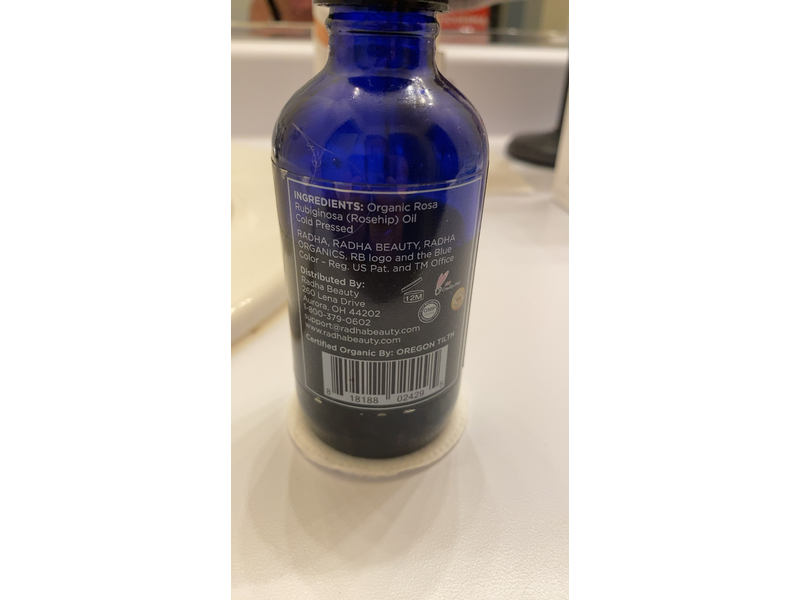 Radha Beauty Rosehip Oil, 4 fl oz /120 mL