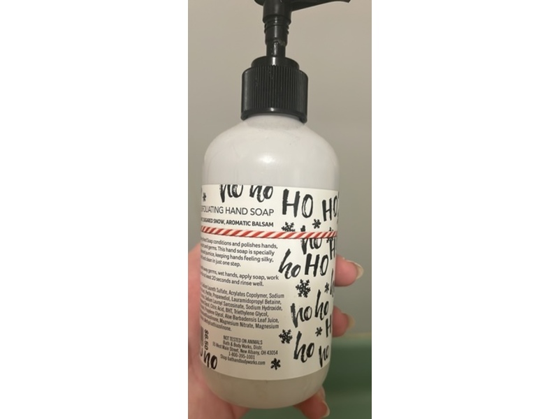 Bath & Body Works Gentle Exfoliating Hand Soap, Twisted Peppermint, 8.3 fl oz/245 mL