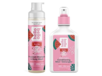 Hello Bello Kids Premium Shampoo & Body Wash + Conditioning Mist + Detangler, Watermelon - thumbnail 1