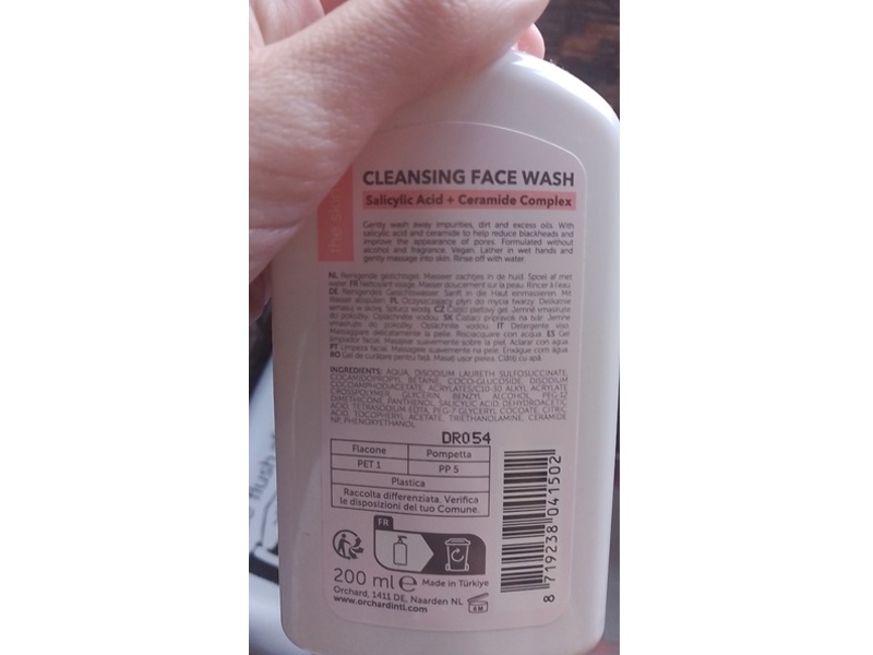 The Skin Dr. Cleansing Face Wash, Salicylic Acid + Ceramide Complex, 200 mL