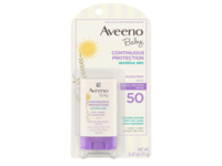 Aveeno Baby Continuous Protection Sensitive Skin Sunscreen Stick, SPF 50, 0.47 oz/13 g - thumbnail 1