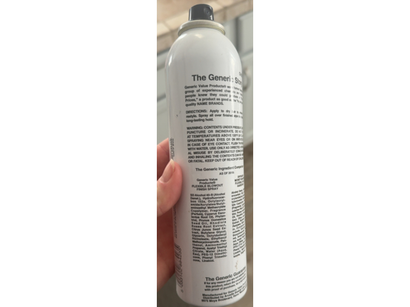 Generic Value Products Flexible Blowout Finish Spray, 8 oz/227 g