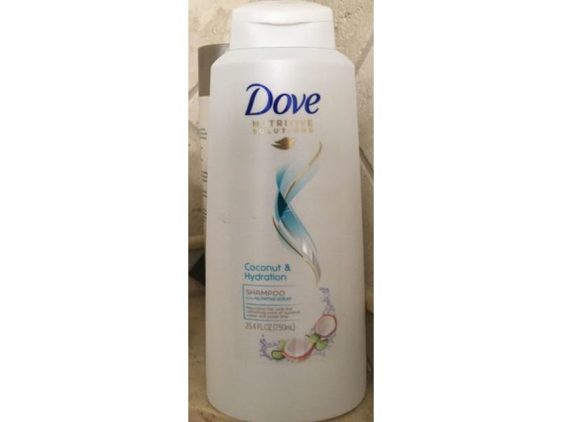 Dove Nutritive Solutions Shampoo, Coconut & Hydration, 25.4 fl oz/750 mL