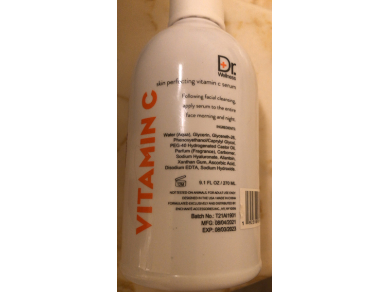 Dr. Wellness Vitamin C Brightening Serum, 9.1 fl oz/270 mL