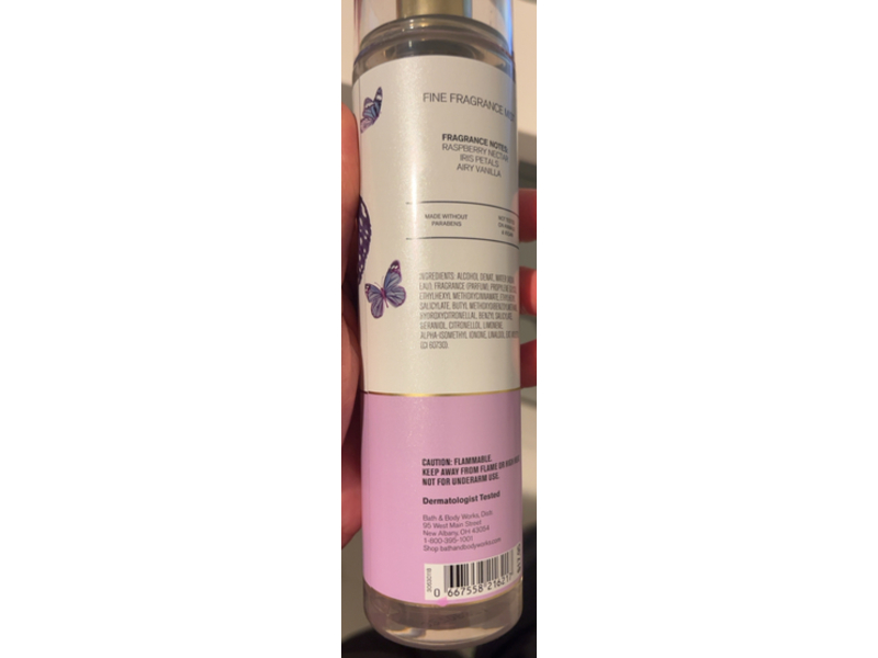 Body Bath & Body Works Fine Fragrance Mist, Butterfly, 8 fl oz/236 mL