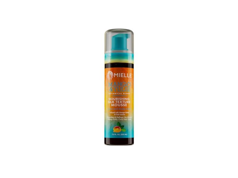 Mielle Organics Hair Nourishing Silk Texture Mousse, Mango & Tulsi, 7.5 fl oz/222 mL