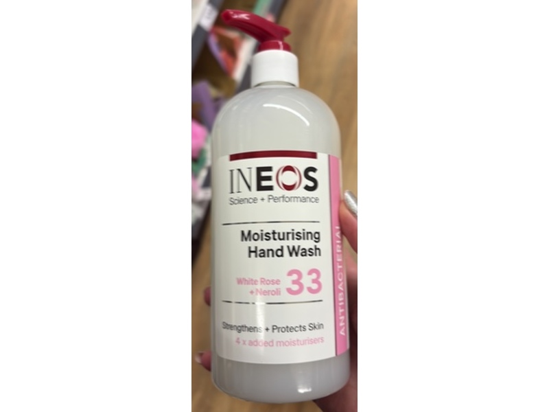 Ineos Moisturising Handwash, 33 White Rose + Neroli, 500 mL