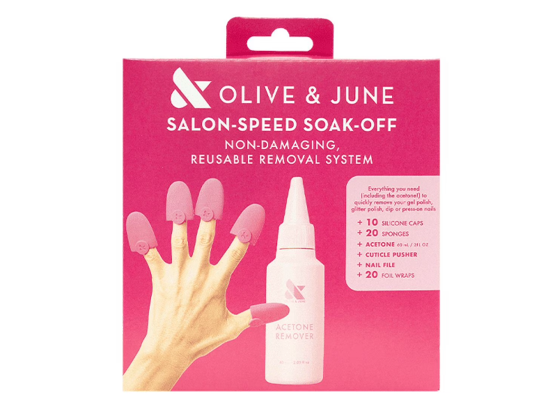 Olive & June Salon-Speed Soak-Off Gel Removal System Kit