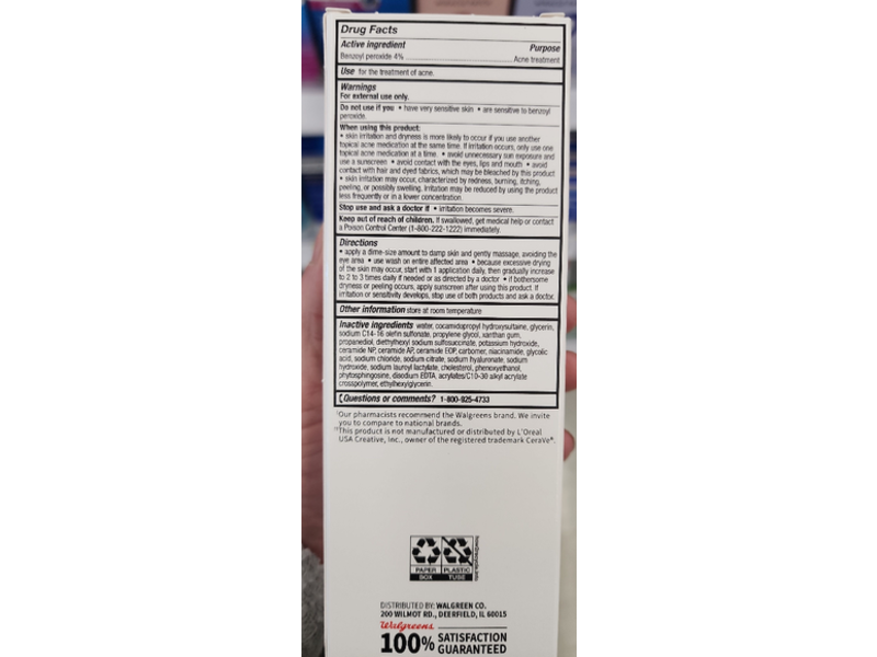 Walgreens Acne Foaming Cream Cleanser, 5 fl oz/150 mL
