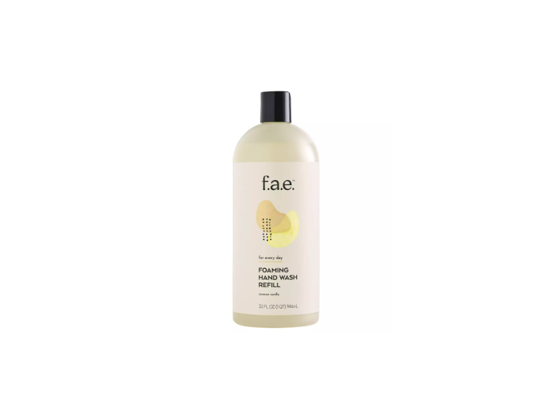 f.a.e. Foaming Hand Wash Refill, Coconut Vanilla, 32 fl oz/946 mL