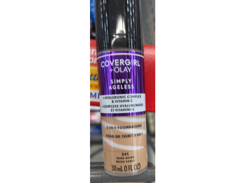 Covergirl + Olay Simply Ageless 3-In-1 Foundation, 241 Sand Beige, 1 fl oz/30 mL