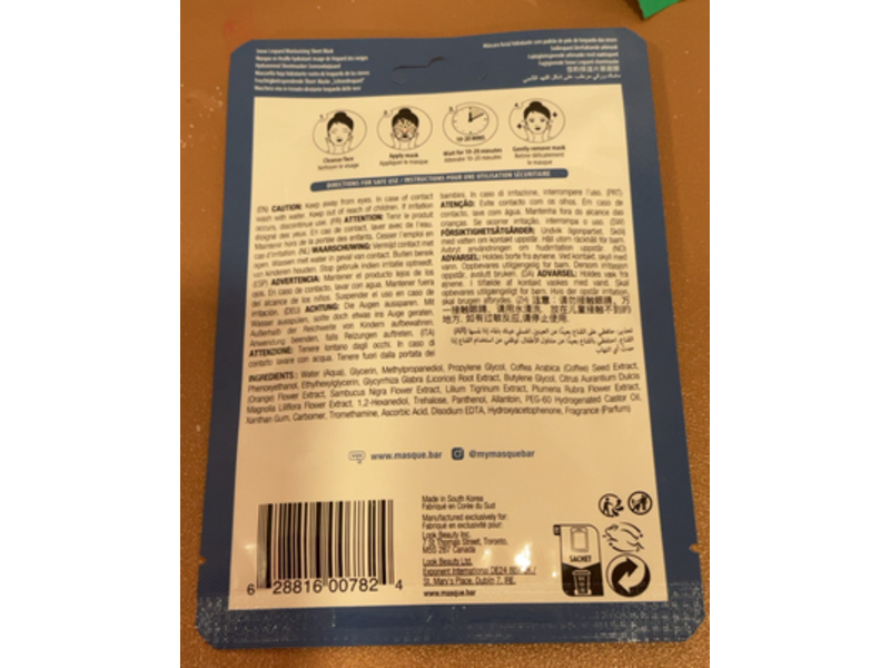 Pretty Animalz​ Snow Leopard Sheet Mask, 0.71 fl oz/21 mL, 1 Count