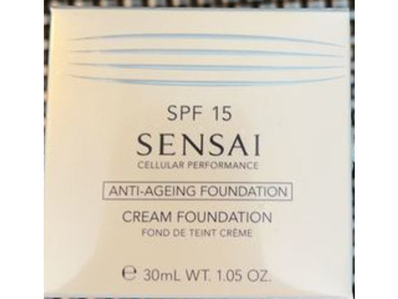 Sensai Anti Ageing Cream Foundation, SPF 15, CF13 Warm Beige, 1.05 oz/30 mL