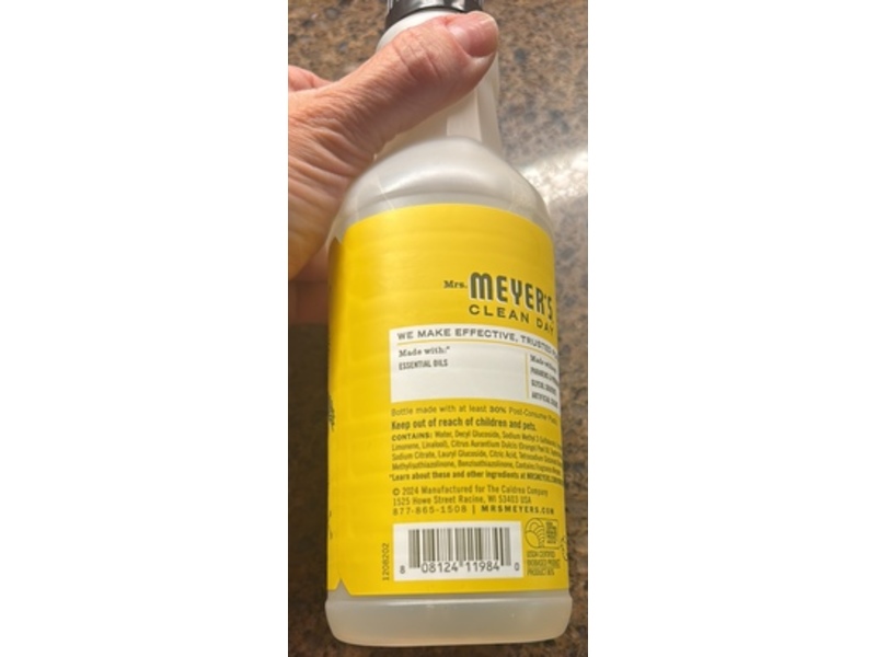 Mrs. Meyers Multi-Surface Everyday Cleaner, Dandelion Scent, 16 fl oz/473 mL