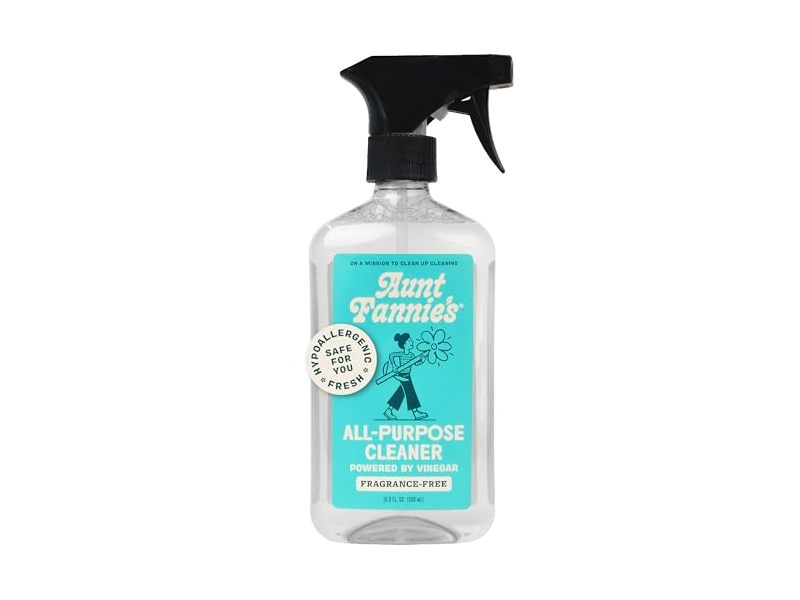 Aunt Fannie's All Purpose Cleaner, Fragrance Free, 16.9 fl oz/500 mL