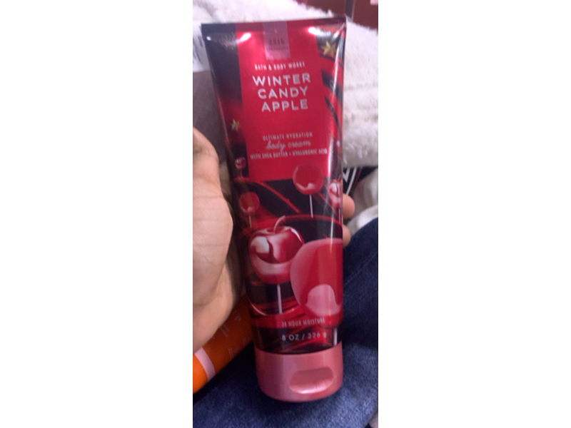 Bath & Body Works Winter Candy Apple Ultimate Hydration Body Cream, Shea Butter + Hyaluronic Acid, 8 oz/226 g