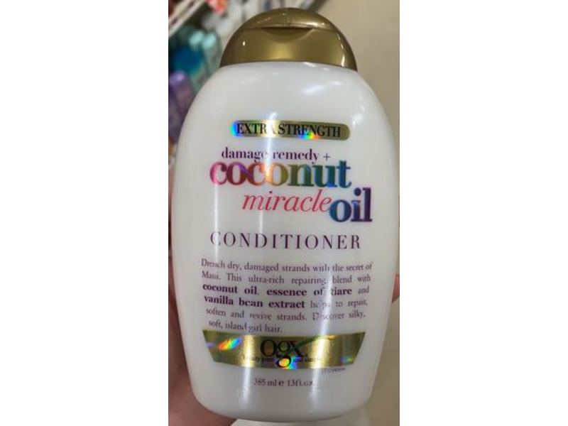 Ogx Damage Remedy+Coconut Miracle Oil Conditioner, 13 fl oz/385 mL