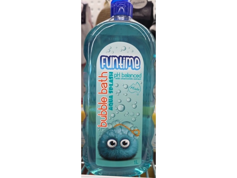 Natures Organics Funtime Aqua Splash Bubble Bath, 1 L
